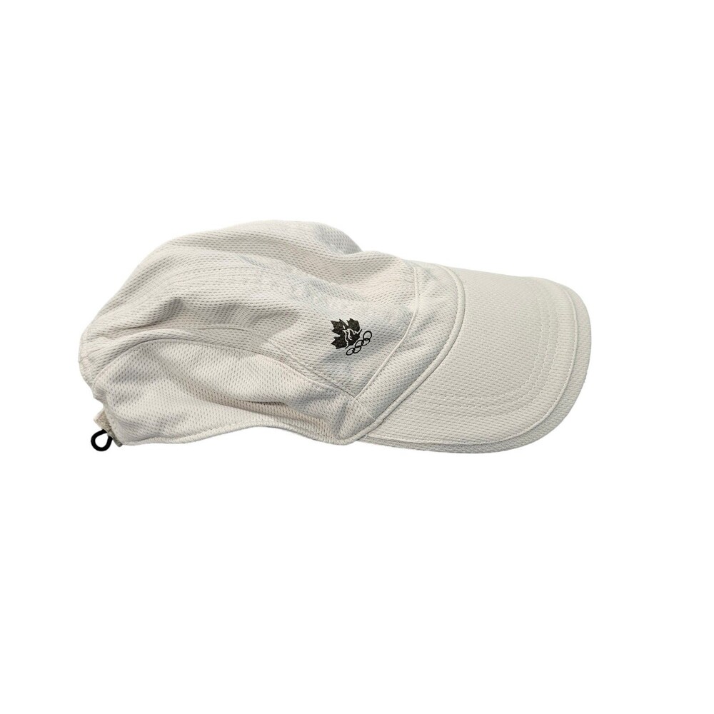 HBC Canada Olympics White 5 Panel Hat Cap Adjustable Red